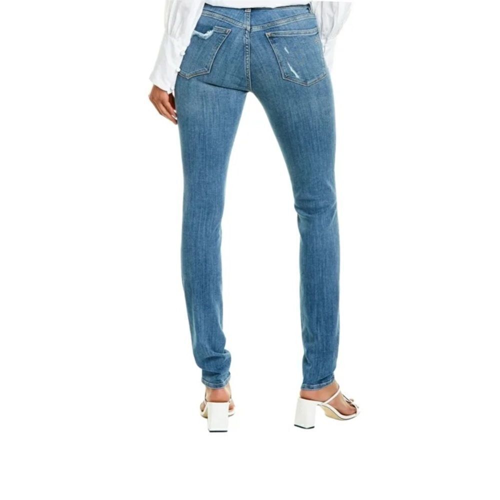 DL1961 Women's Florence distressed Mid Rise Instasculpt Skinny Jeans, Knox, 28
